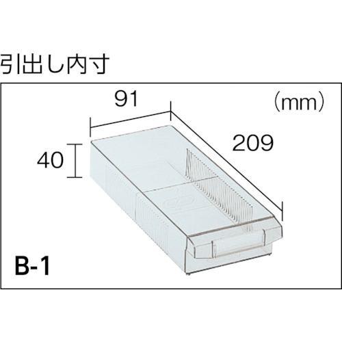 ■TRUSCO パーツケース バンラックケースB型 3列8段【5019541:0】[店頭受取不可]の画像