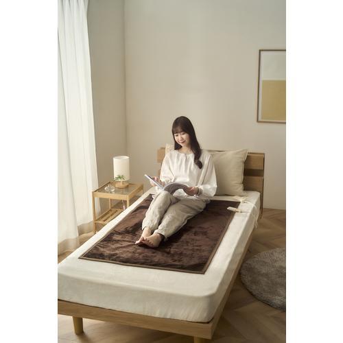 □IRIS 107142 電気毛布 敷き ダークブラウン【6743317:0】[店頭受取