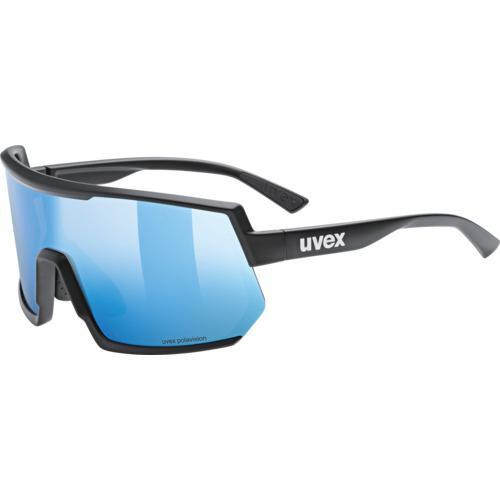 □UVEX サングラス uvex sportstyle 235 P ブラックマット/ブルー 偏光 