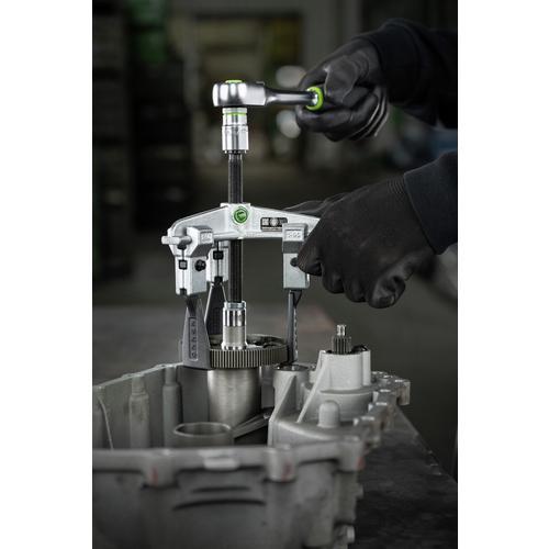 ■クッコ スライド式ギヤプーラー 3本アーム 薄爪 最大径130mm 深さ100mm【6921573:0】[店頭受取不可]の画像