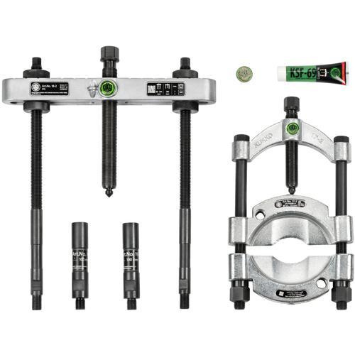 ■クッコ ベアリングセパレーター(押圧スピンドル付)・プーラーセット 直径22~115mm 深さ350mm【6923084:0】[店頭受取不可]の画像