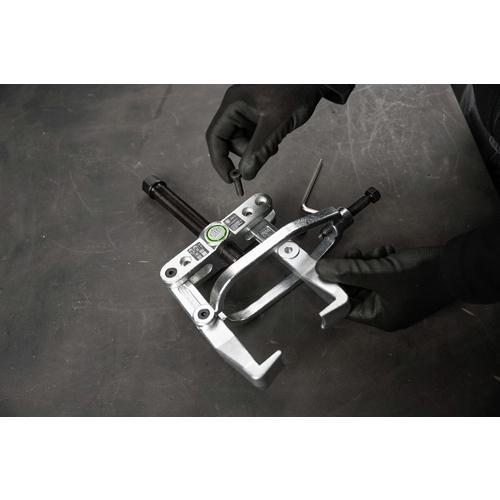 ■クッコ サイドクランプ付きギヤプーラー 2本アーム 最大径80mm 深さ90mm【6923130:0】[店頭受取不可]の画像