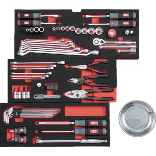 ■KTC 工具セット チェストタイプ 66点 シルバー【7051277:0】[店頭受取不可]_1