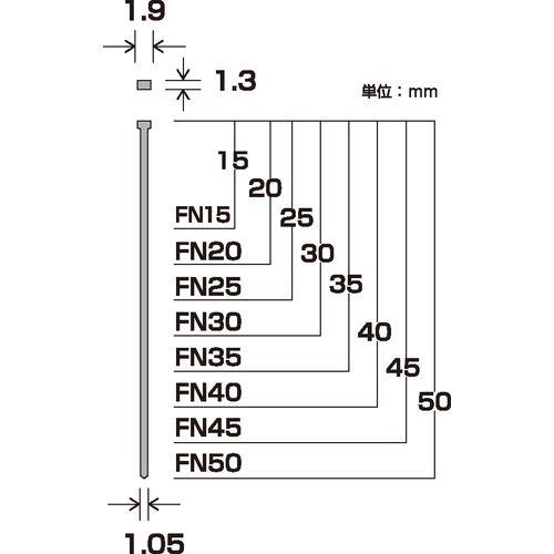 ■ダイドーハント 仕上釘 SP フィニッシュネイル FN-30 BJ (ベージュ) 1パック(800本)【7880693:0】[店頭受取不可]｜hcvalor2｜03