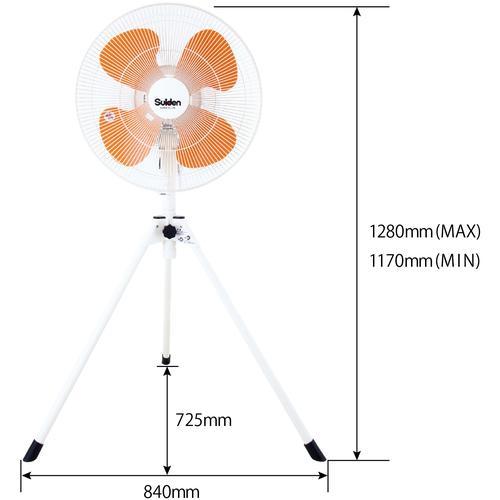 □Suiden 工場扇(大型扇風機)スタンド型 樹脂ハネ45cm 単相100V