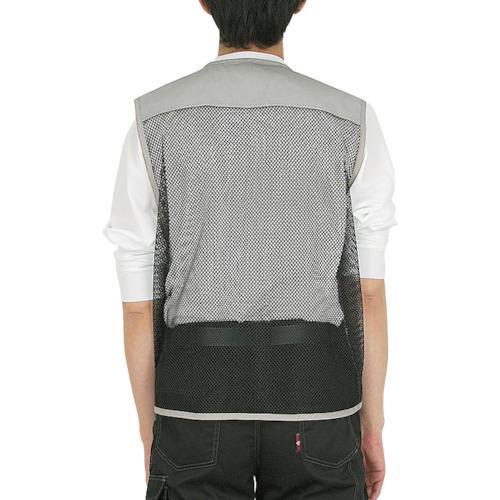 □カジメイク メッシュベスト ネイビー L【8247684:0】[送料別途見積り