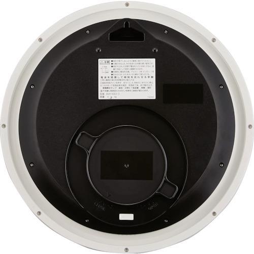 ■シチズン 電波 壁掛け時計 防水型(IPX4相当) 連続秒針 シルバー φ320x58【8276118:0】[店頭受取不可]の画像