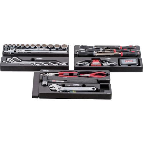 ■TONE 整備用工具セット ツールセット (シルバー仕様) 間口433×奥行220×高さ240mm【8292437:0】[店頭受取不可]_4