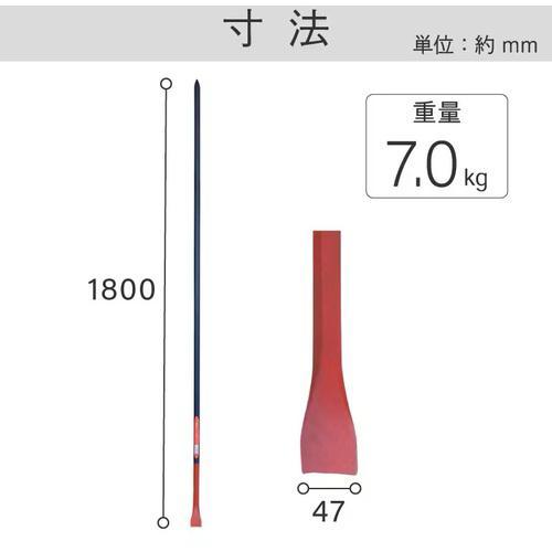 ■金象 金テコ幅広25×1800mm【8357635:0】[直送DS][店頭受取不可]の画像