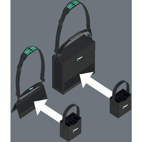 □Wera 2GO 絶縁ドライバーセット 持ち手付バッグ入り 11本【8567254:0