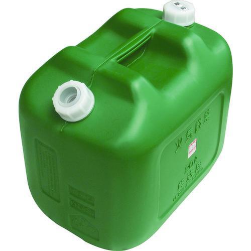 ■ヒシエス 軽油缶 20Lワイド グリーン【8600057:0】[店頭受取不可]（Yahoo!・PROsite Yahoo!店）