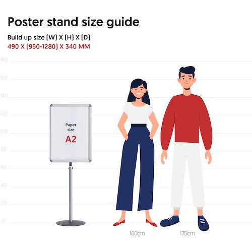 ■WRITEBEST ディスプレイフレームスタンド タテヨコ兼用【8690890:0】[直送DS][店頭受取不可]の画像