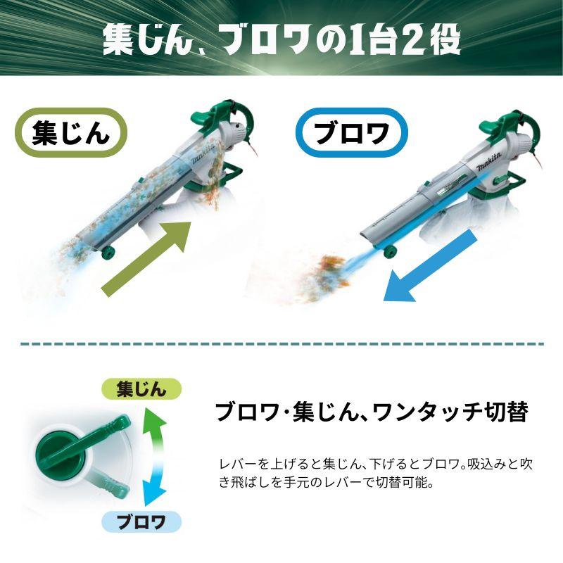 Makita 電気ブロワ/集じん機 マキタ 電気式 ブロワ集じん機 集塵量25L AC100V MUB1200