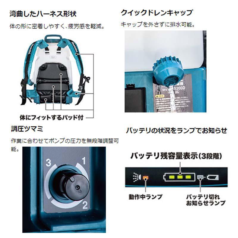 マキタ（makita） 18V充電式噴霧器20L(本体のみ)MUS200DZ(バッテリ