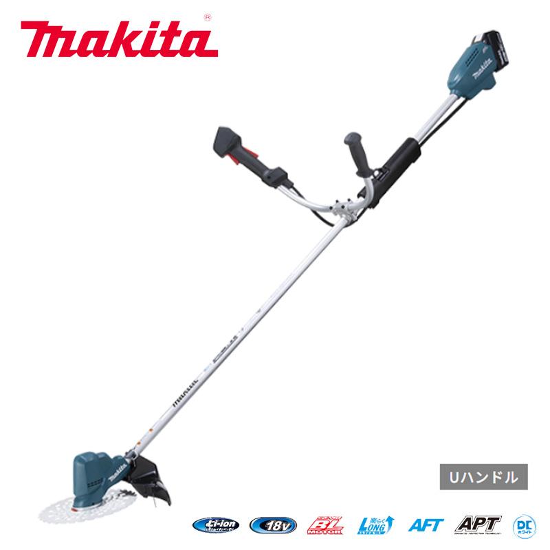 マキタ　ガーデンニング　充電式草刈機Makita 本体と充電器 マキタ（makita） 充電式草刈機 バッテリ2個＋充電器セット MUR369LDG2