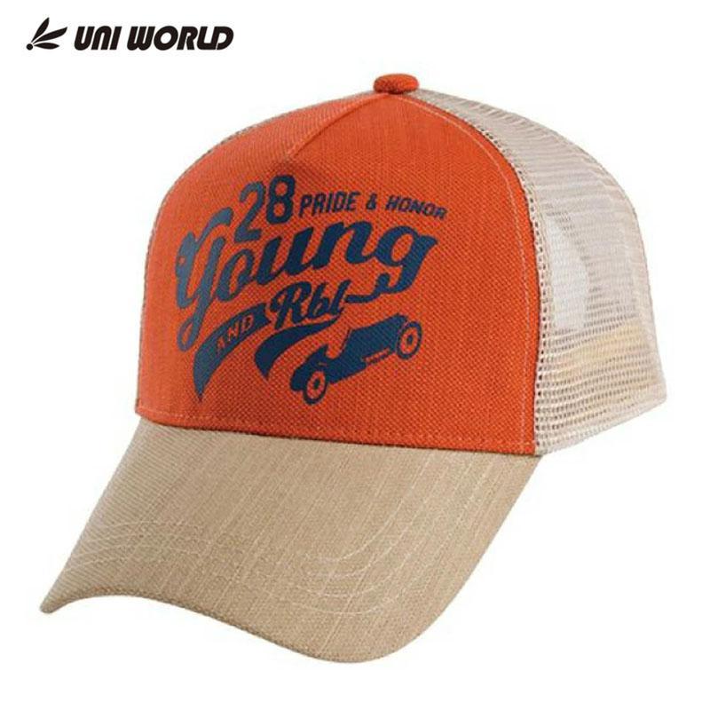 ユニワールド DIVERSTYLE MESH CAP メッシュキャップ DS-1180 オレンジ