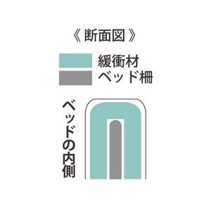 サイドレールクッションカバー(両面) / 0101 M グレー 特殊衣料 ベッド関連/ベッドオプション (B0803)_1