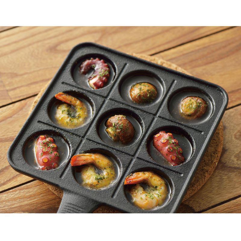 パール金属 スプラウト 鉄鋳物製 たこ焼きプレート 9穴 HB-6216 