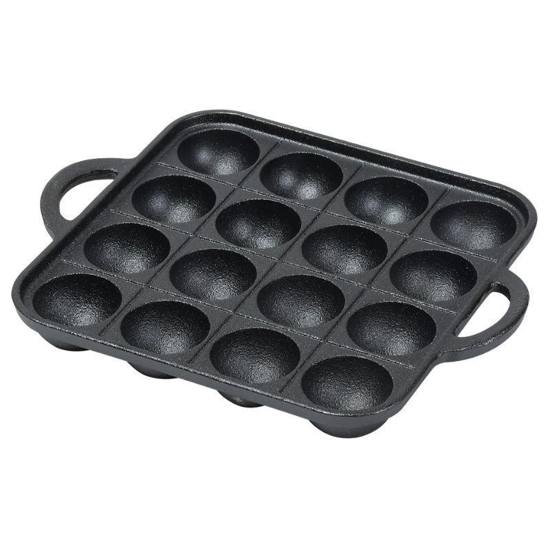 パール金属 スプラウト 鉄鋳物製 たこ焼きプレート 16穴 HB-6483