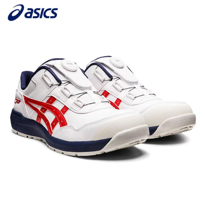 アシックス ウィンジョブCP306 BOAホワイト×クラシックレッド 26㎝ ウィンジョブ [即納在庫品] アシックス CP306 BOA ホワイトxクラシック