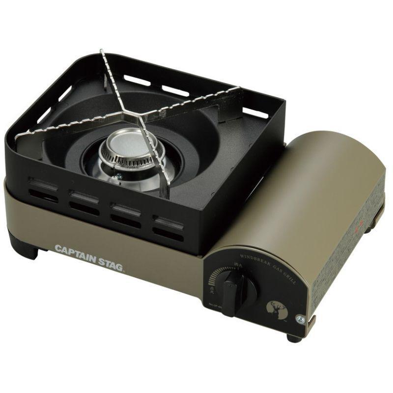 キャプテンスタッグ　ウインドブレイクカセットコンロ　UF-0031 キャプテンスタッグ ウインドブレイク カセットコンロ〈ジュニア〉 UF