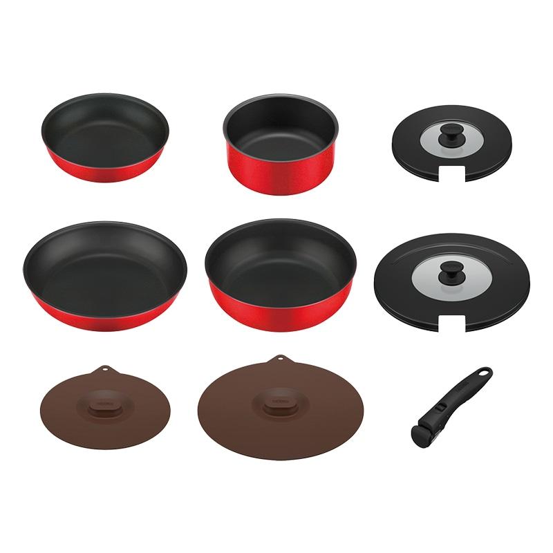 【未使用】サーモス　デュラブルシリーズ　9点セット　KSC−9A THERMOS デュラブルシリーズ [即納在庫品] サーモス フライパンセット