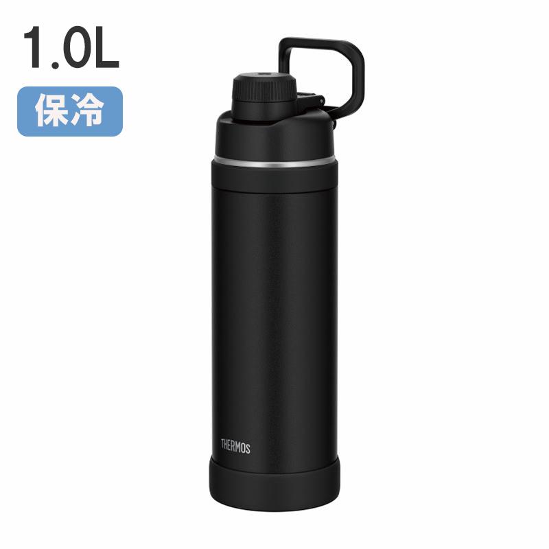 [即納在庫品]  サーモス 真空断熱スポーツボトル 1.0L ブラック BK FJU-1000 持ち運び便利 広口 お手入れ簡単 食洗器対応 スポーツ飲料可 コスパ FJU-1000（Yahoo!・ホームセンターバローYahoo!店）