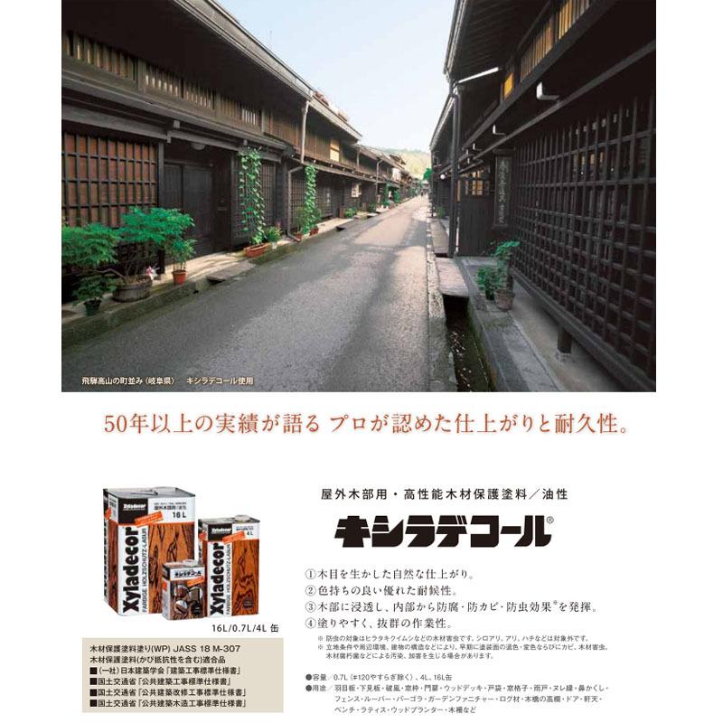 大阪ガスケミカル キシラデコール 4L ジェットブラック