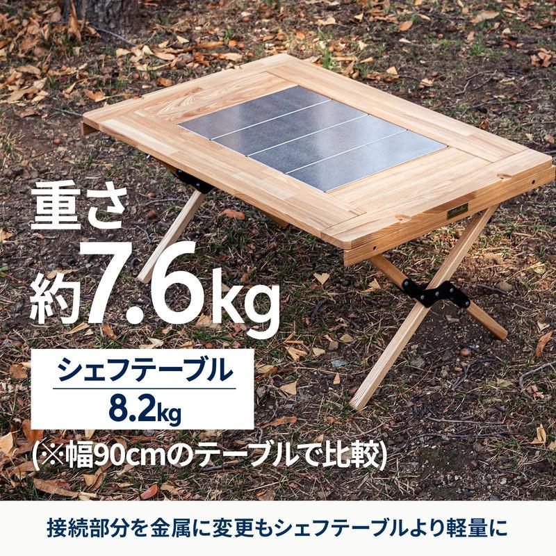 即納在庫品] ハイランダー シェフテーブル ライト 90 DB/BLK