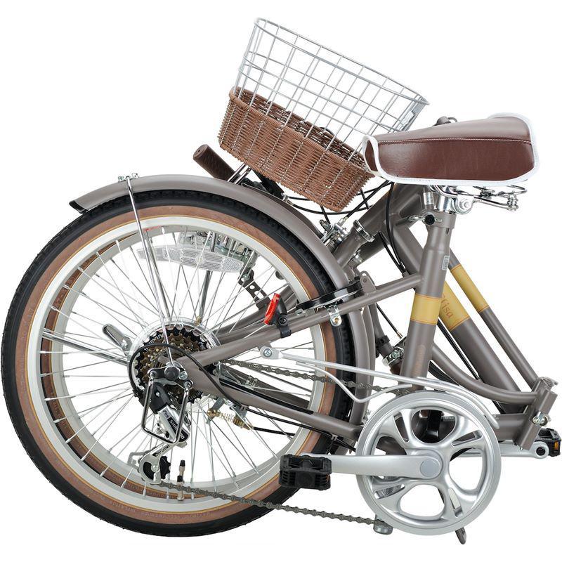 CAPTAIN STAG（キャプテンスタッグ） 折りたたみ自転車 エリーサ