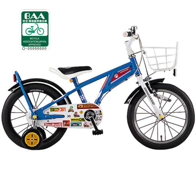 子供用自転車スーパーマリオ 16インチ 青色 マリオカート｜Yahoo