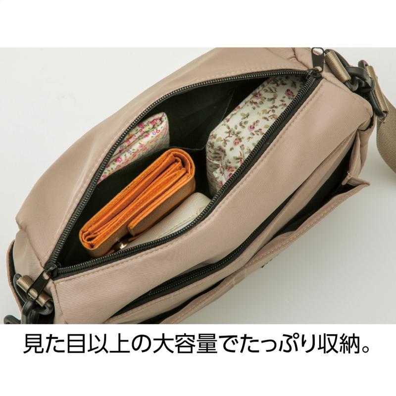 ポケットたくさんショルダーバッグ ベージュ サイズ:フリー (822229