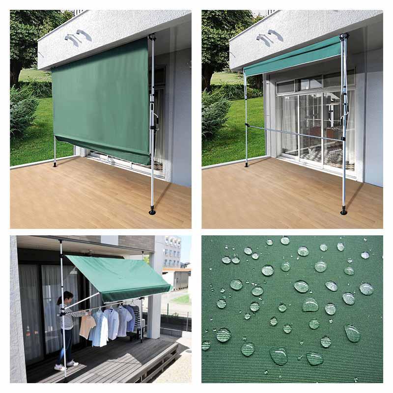 Living out 前幕物干し竿付きオーニング4 TAN-904-20A(BR)2m