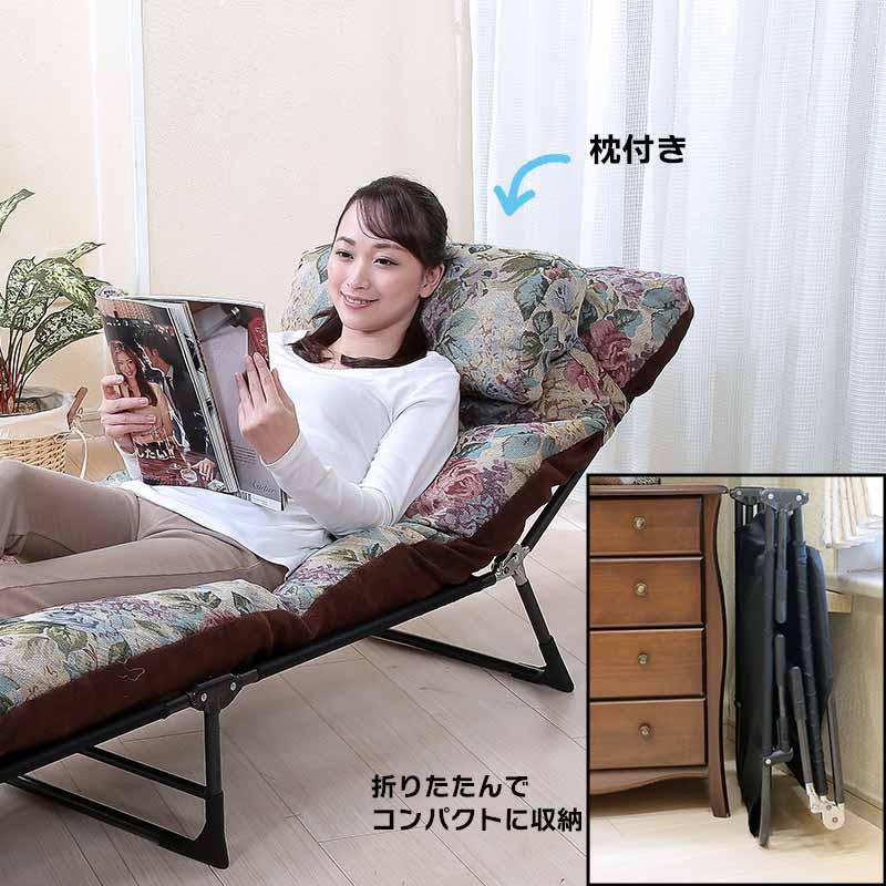 新品・4営業日で発送】谷村実業 リバーシブルごろ寝布団付ベッド 【TAN 