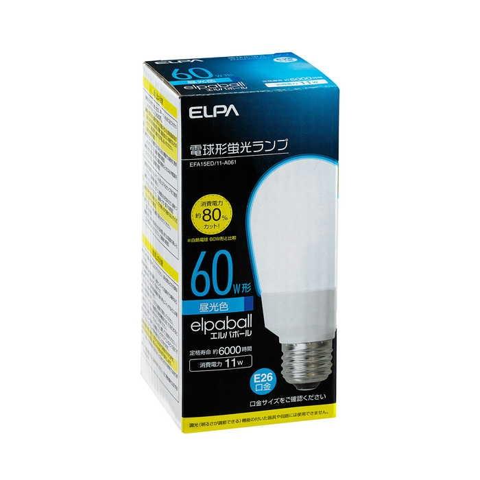 朝日電器 電球形蛍光灯A形 60W形 : ホームセンターバローYahoo!店