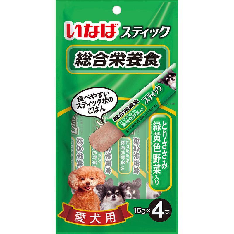 いなば スティック 総合栄養食 とりささみ 緑黄色野菜 15g×4P