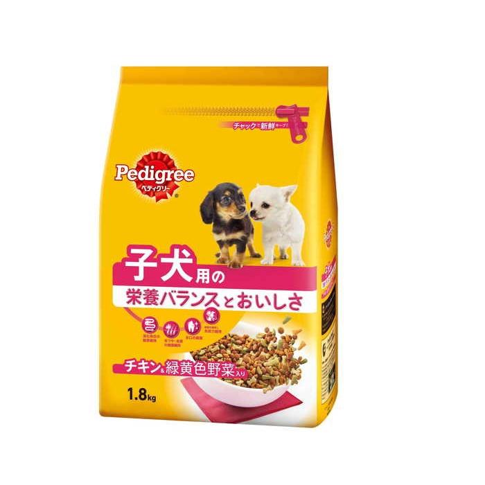 マースジャパン ペディグリー 子犬用 旨みチキン＆緑黄色野菜入り 1.8kg｜hcvalor