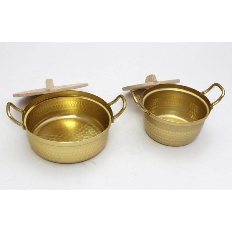 谷口金属工業 両手鍋 和の職人 浅型鍋 木蓋付18cm : ホームセンター