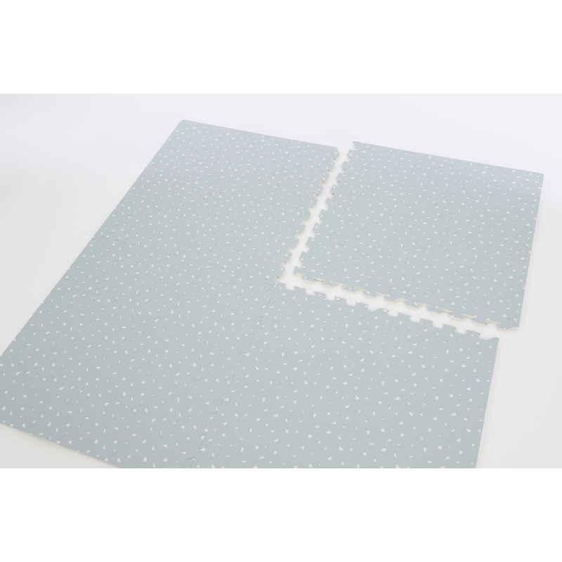 ユノックス 抗菌 約60cm テラゾー柄ジョイントマット 4枚入 グレー