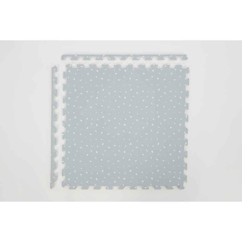 ユノックス 抗菌 約60cm テラゾー柄ジョイントマット 4枚入 グレー