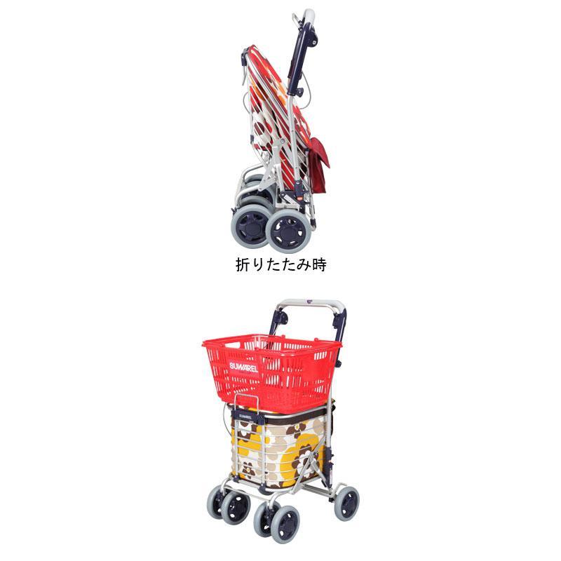 シルバーカート スワレル AS-0275 花柄モノトーン ユーバ産業 スワレル / AS-0275 花柄モノトーン ユーバ産業 歩行関連/シルバーカー