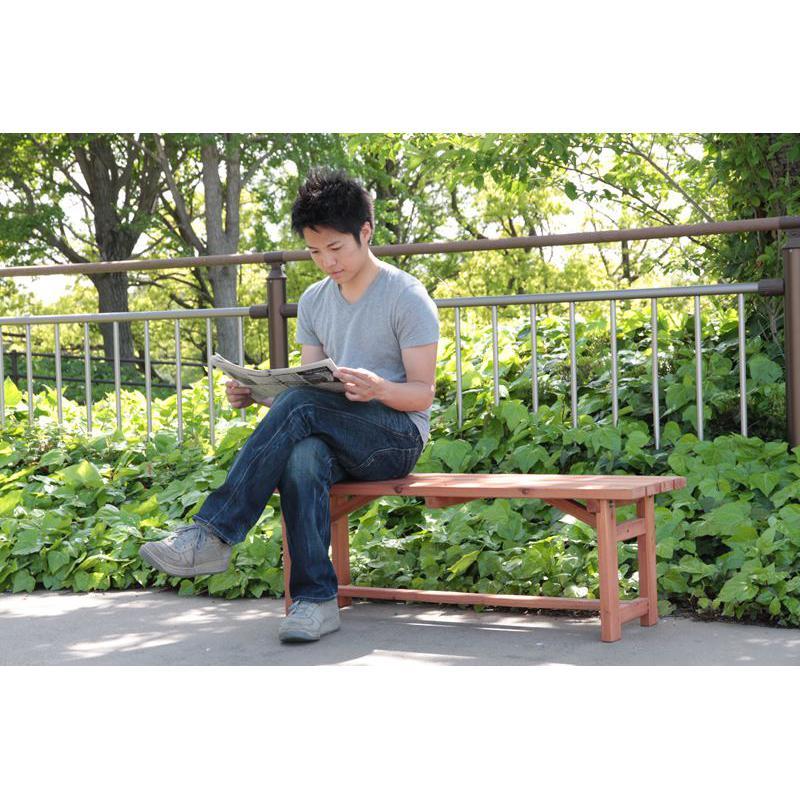 不二貿易 木製ベンチ１２０ 83996 【フェリー】