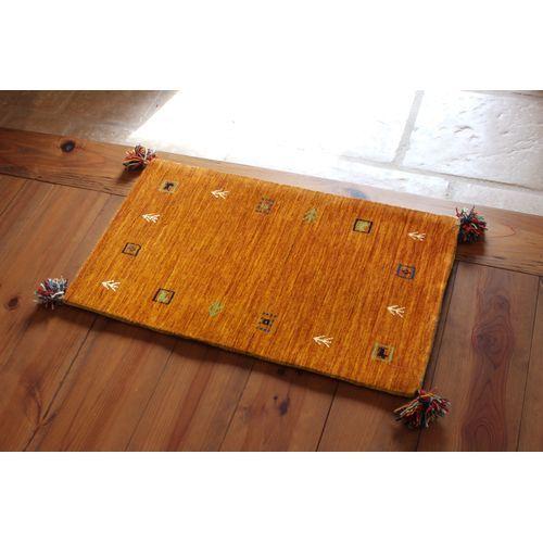 【廃番】 萩原 ギャッベ ラグ・マット ＬＯＲＲＩ ＢＵＦＦ Ｌ４ ＯＲ 80×140cm