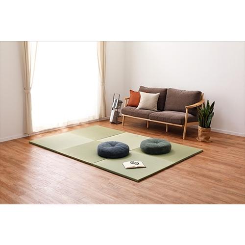 萩原 すき間のできにくい 置き畳 倉敷II 同色9枚セット 約82×82×2.5cm