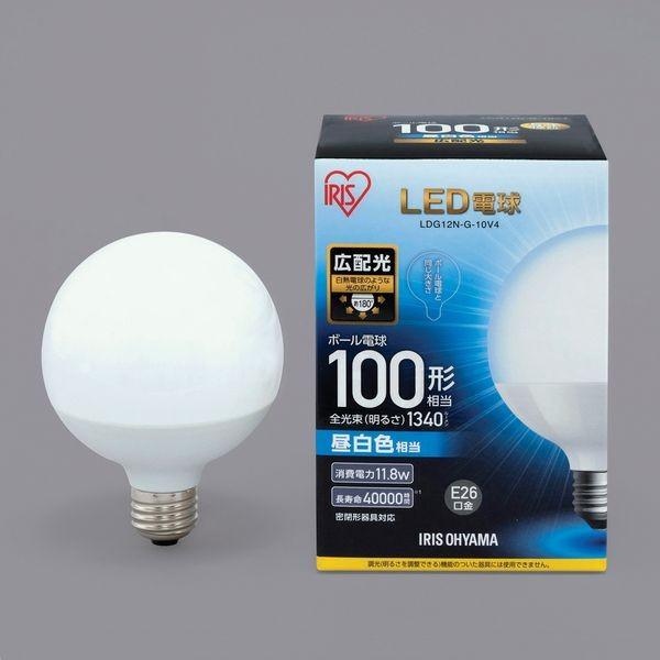 アイリスオーヤマ LED電球 E26 ボール球タイプ 昼白色 100形相当（1340lm） LDG12N-G-10V4｜hcvalor｜02