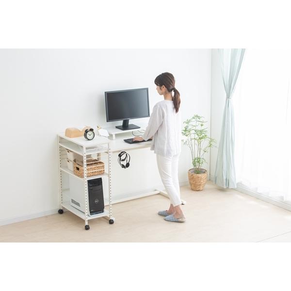 アイリスオーヤマ 昇降デスク 幅100cm UDD-1000 ホワイト