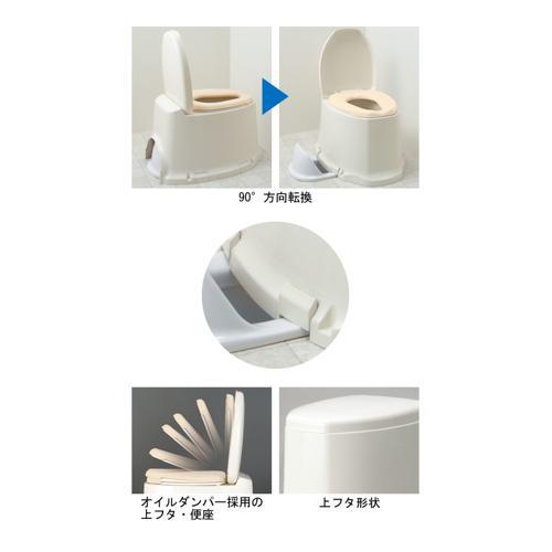 安寿 サニタリエース SD 据置式 ソフト便座タイプ / 871-135 補高＃5 アロン化成 排泄関連/簡易便座/据置式 (T0264)の画像