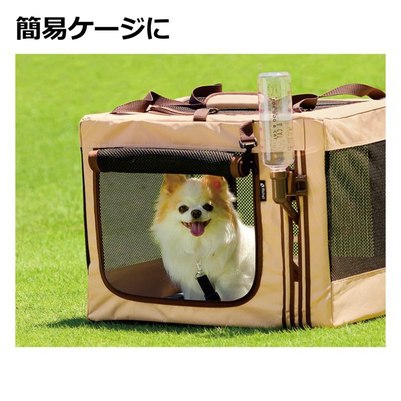リッチェル たためる3WAYペットケージ 520 ブラウン : ホームセンター