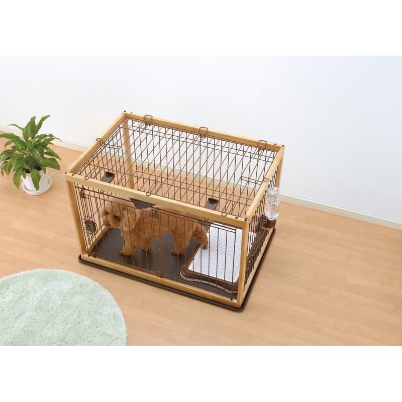 [[美品]]リッチェル ペットサークル リッチェル 木製ペットサークル 90-60 ナチュラル : ホームセンター