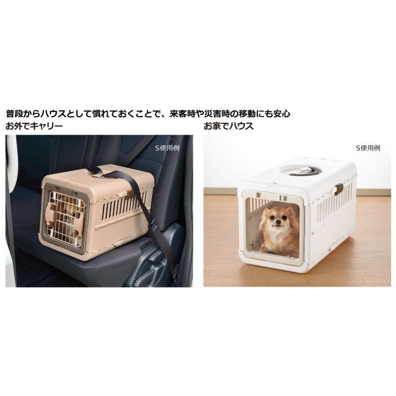 リッチェル　キャンピングキャリー　折りたたみ　Mサイズ　ダークブラウン リッチェル キャンピングキャリー 折りたたみ M ダークブラウン
